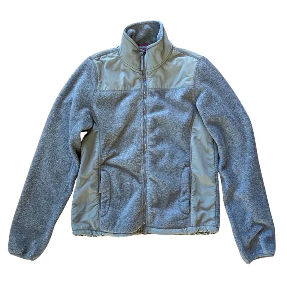 Aeropostale Zippered Shirt Long Sleeved Jacket Coat Gray Medium Casual Warm